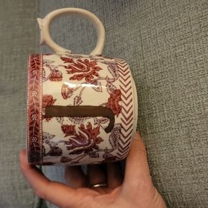 Anthropologie Blockprint "J" Monogram Mug